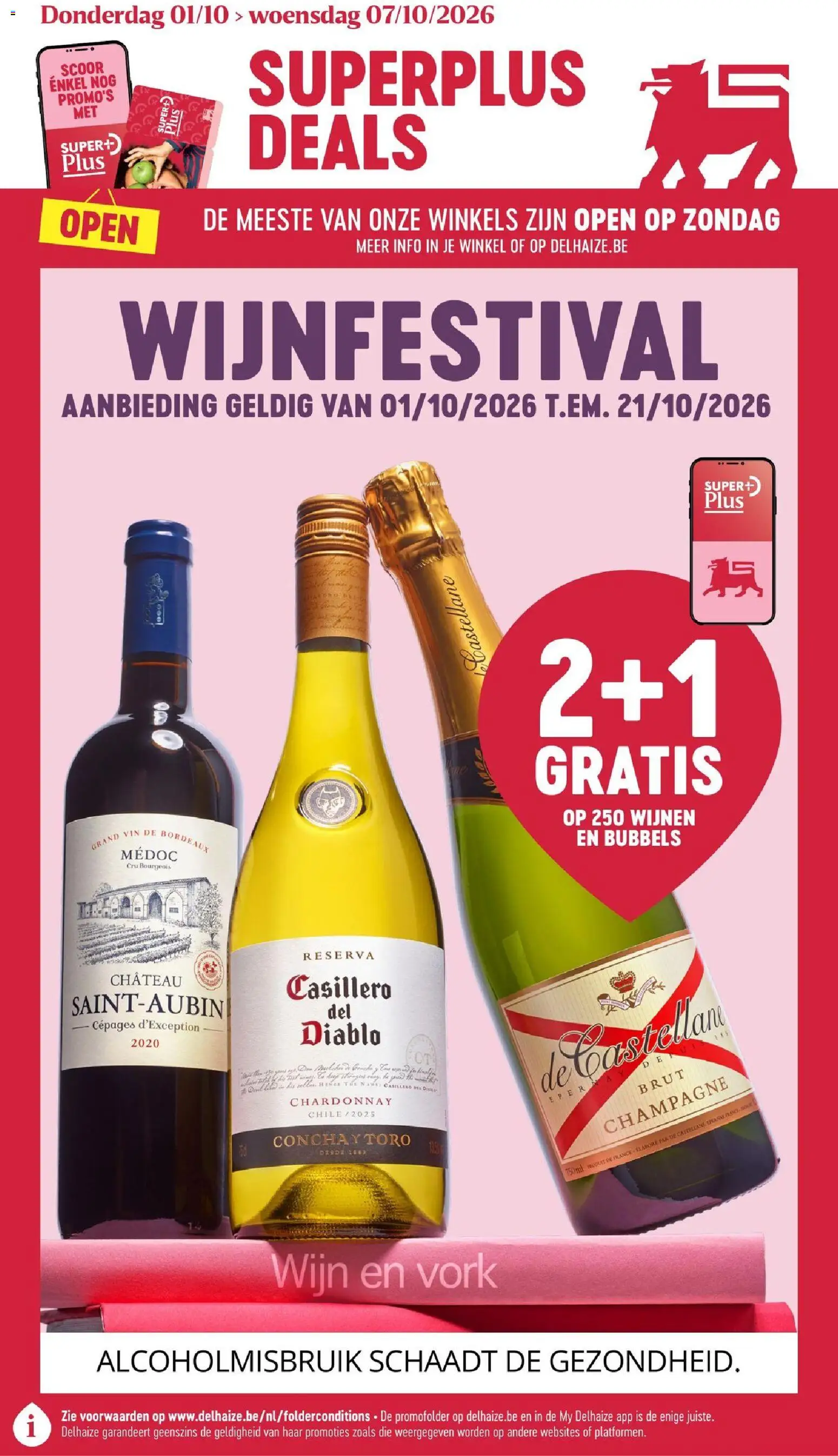 Delhaize folder week 40 - pagina 1- geldig vanaf 01/10/2026