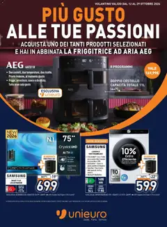 Anteprima Unieuro volantino valida dal 12/10/2026