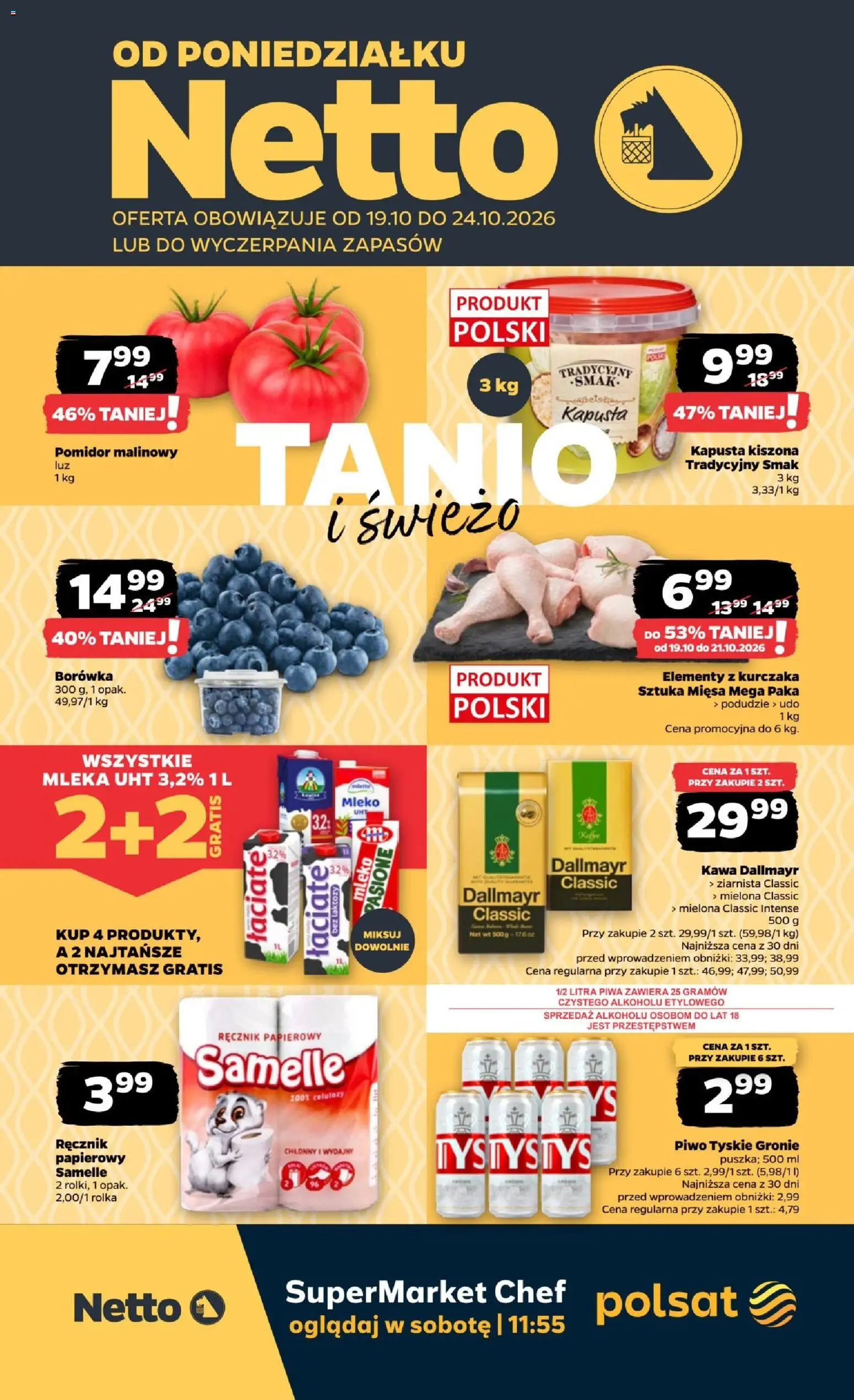 Netto gazetka od poniedziałku - strona 1- ważny od 19.10.2026