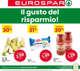 Anteprima Eurospar volantino valida dal 15/10/2026