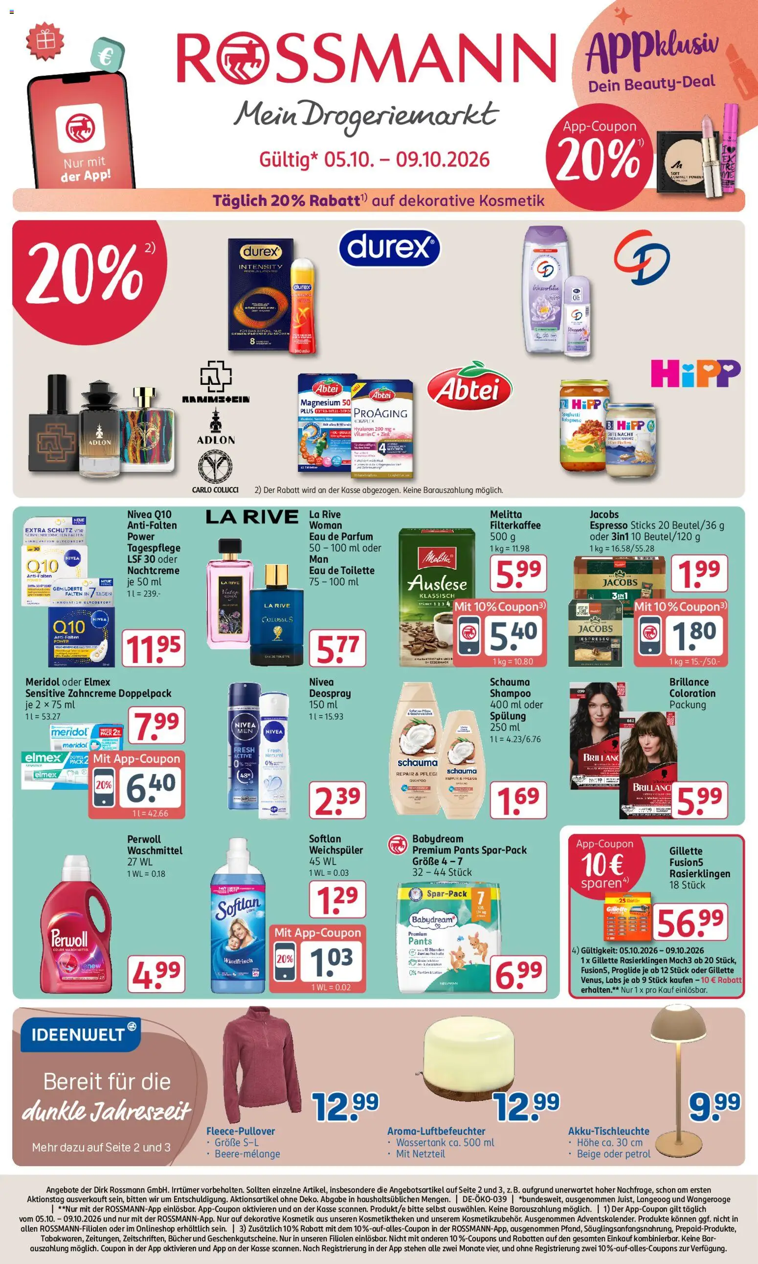 Rossmann Prospekt - Seite 1 - gültig ab 05.10.2026