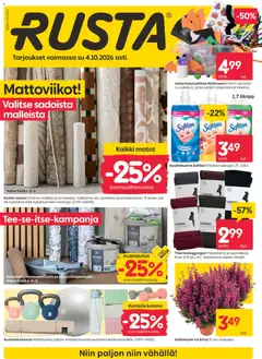 Esikatselu Rusta tarjoukset voimassa alkaen 28/09/2026