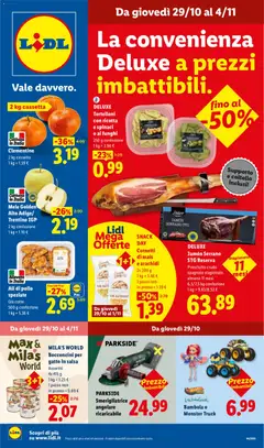 Anteprima Lidl volantino valida dal 29/10/2026