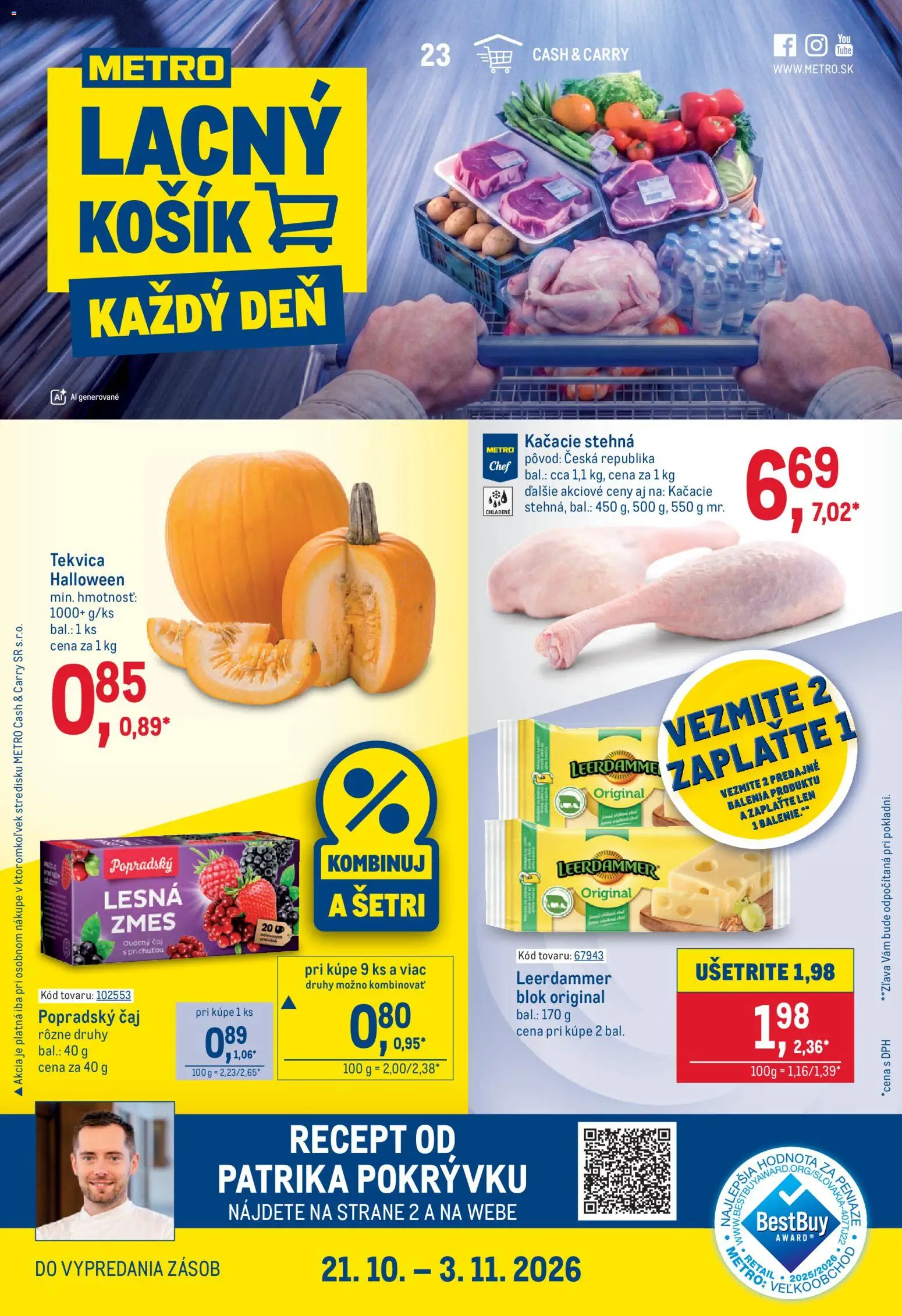 Metro leták - strana 1- platný od 21.10.2026