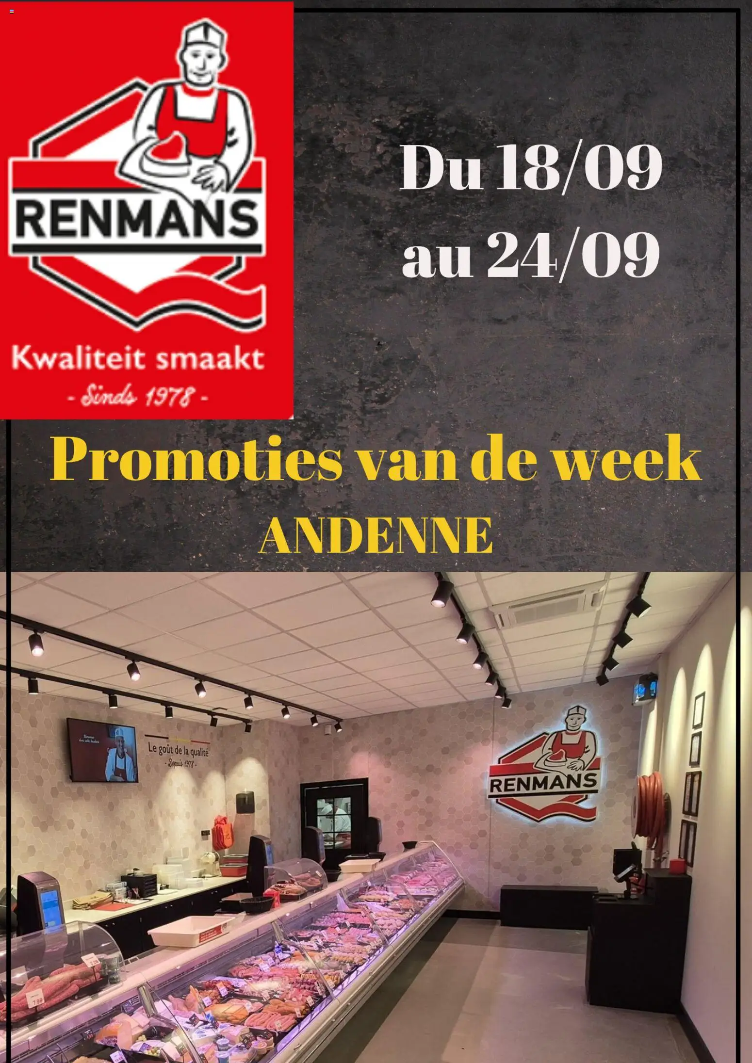Renmans Folder / Publicité - pagina 1- geldig vanaf 18/09/2026
