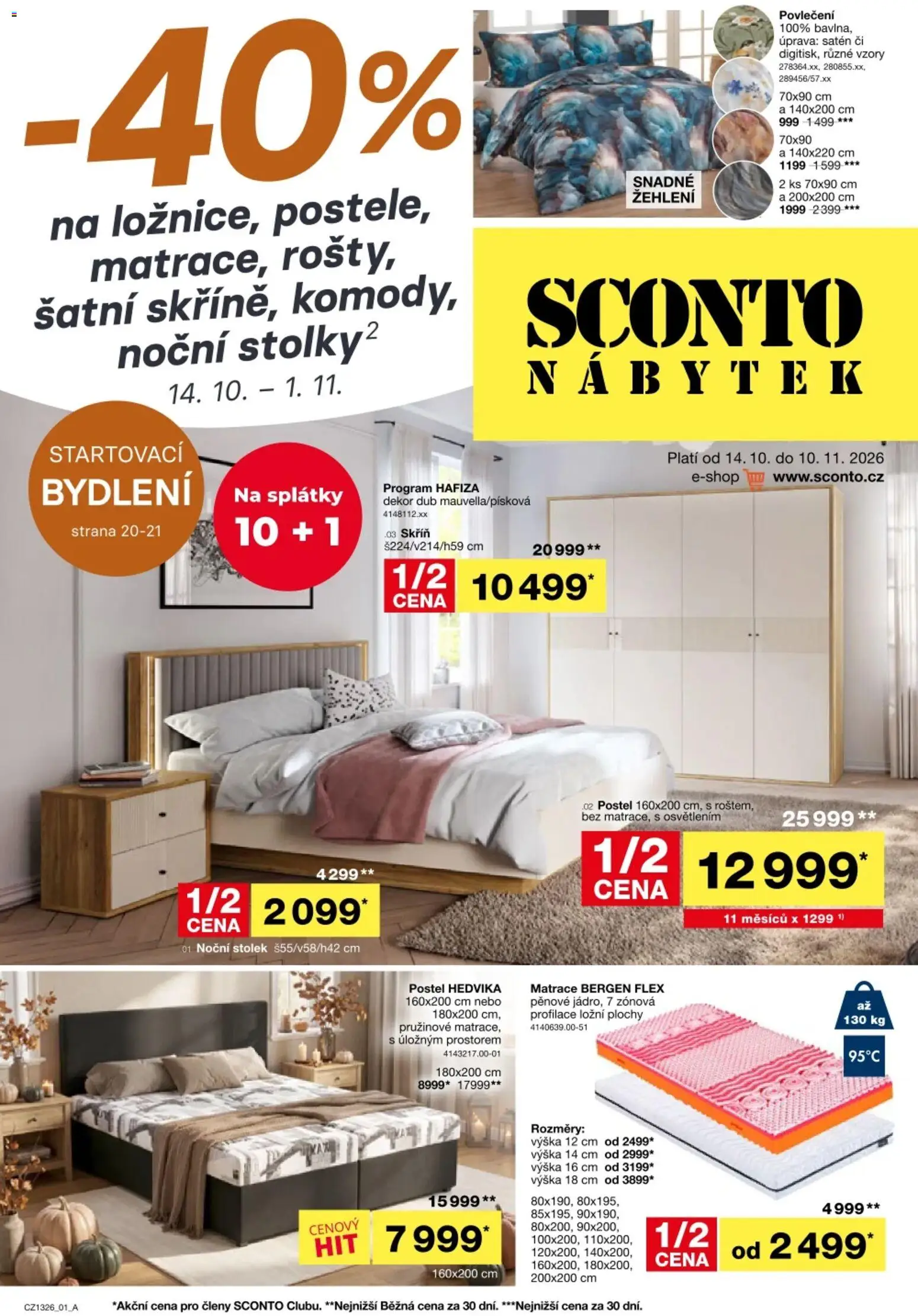 Sconto nábytek leták - strana 1- platný od 14.10.2026