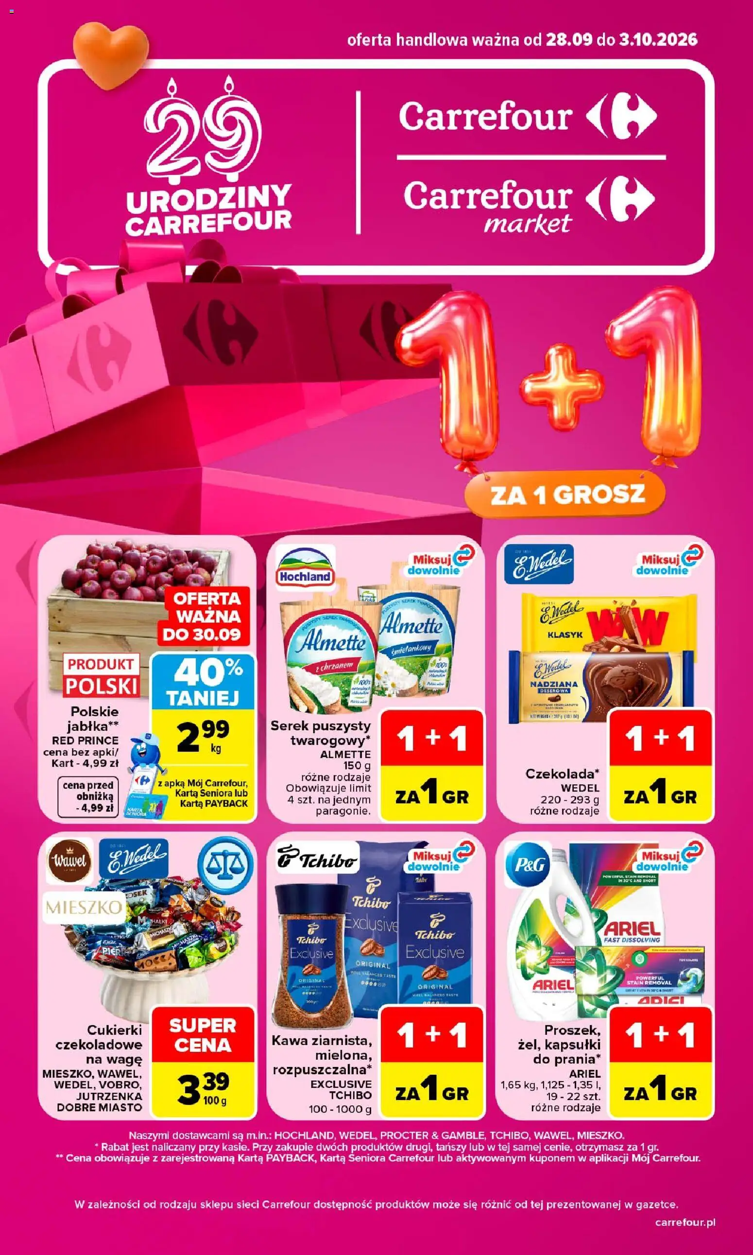 Carrefour gazetka - strona 1- ważny od 28.09.2026