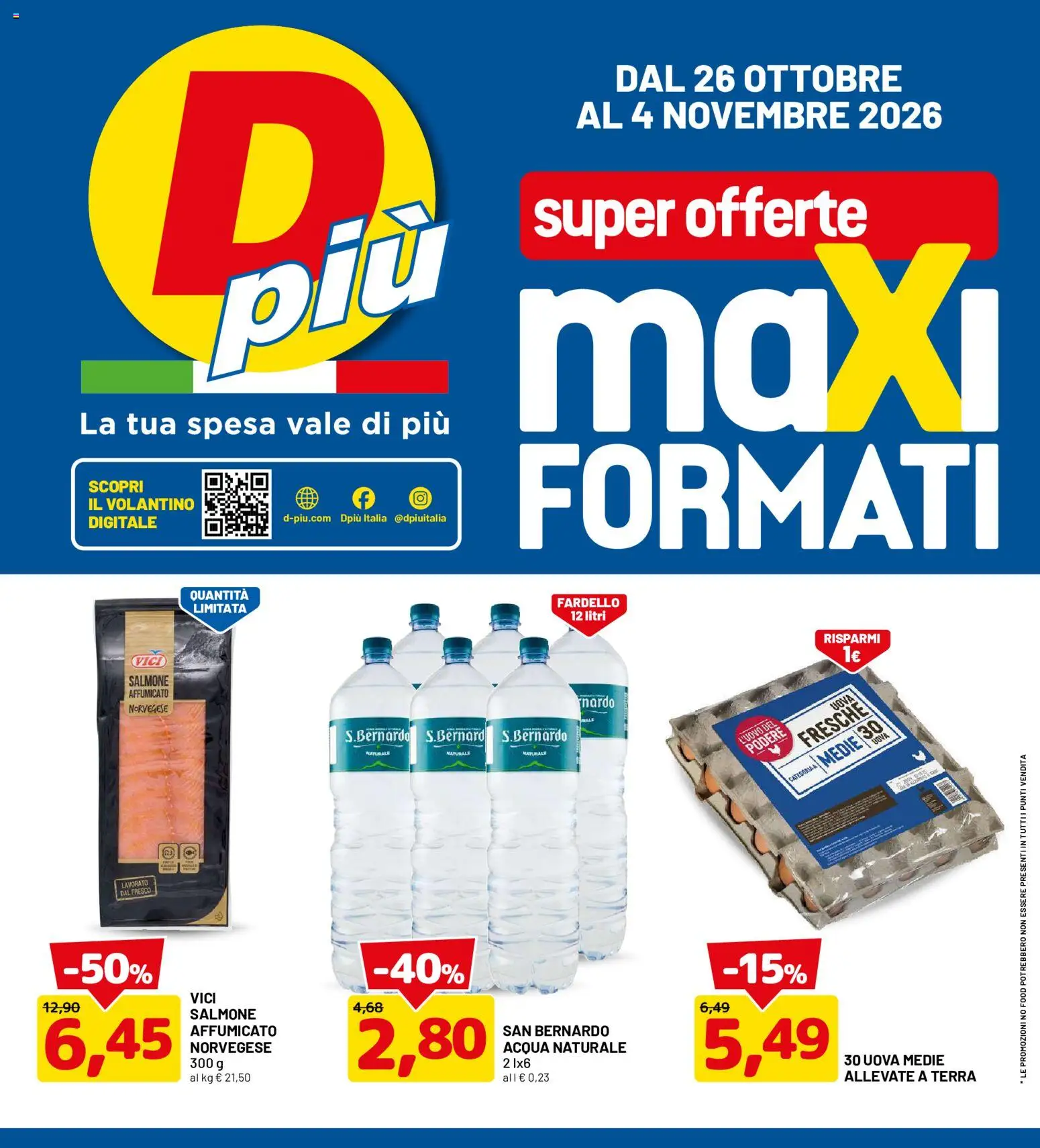 D Più volantino - pagina 1 - valido dal 26/10/2026