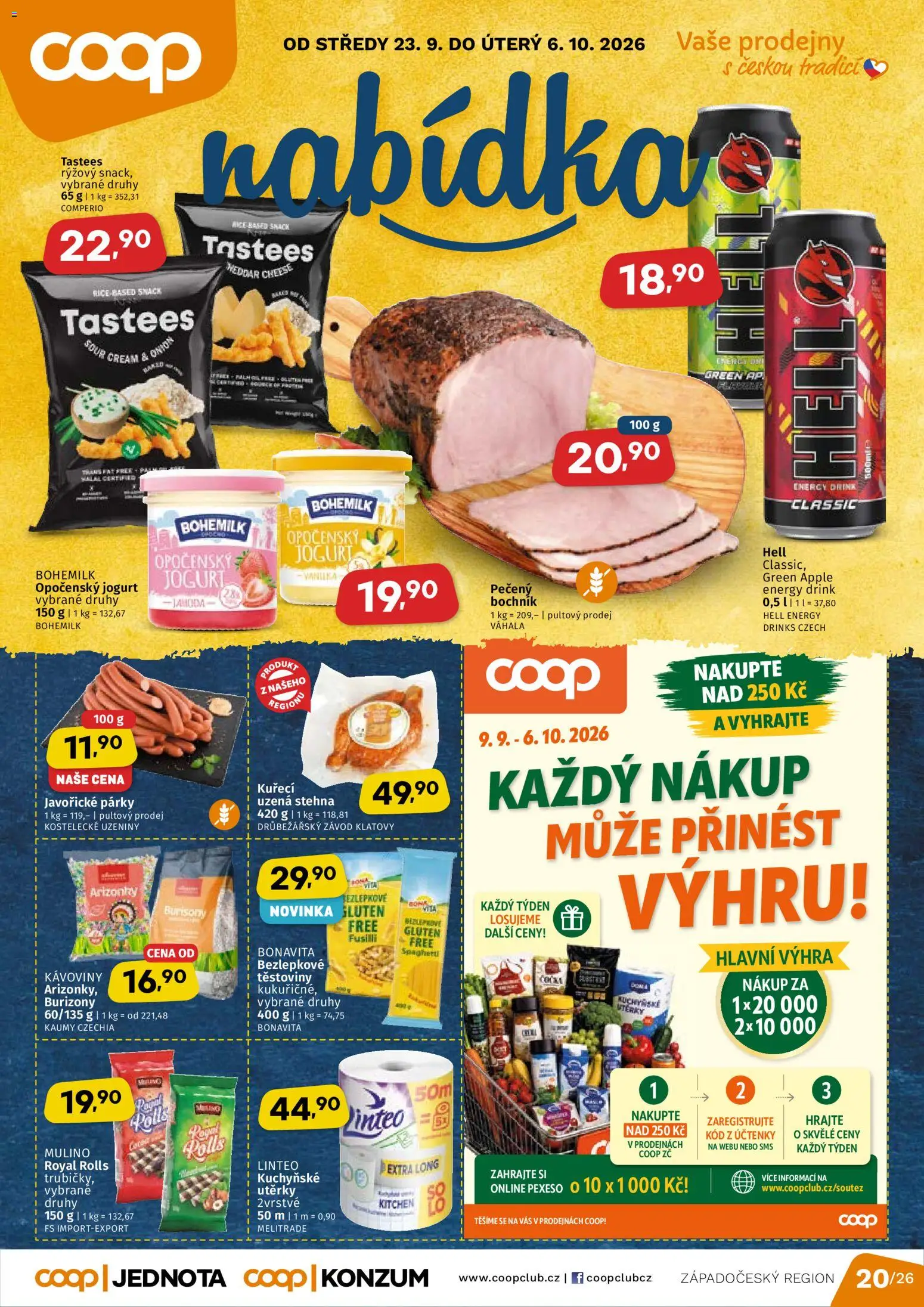 Coop leták - strana 1- platný od 23.09.2026