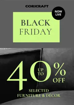 Preview Coricraft Black Friday valid from 21/10/2026