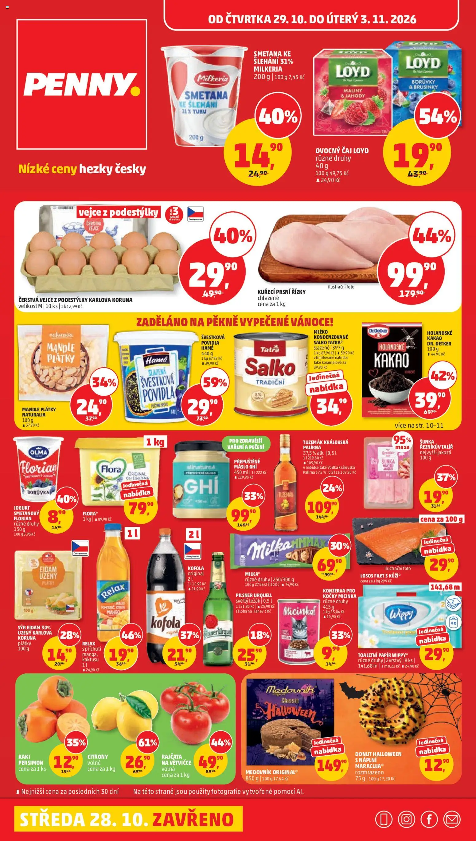 Penny Market leták - strana 1- platný od 29.10.2026