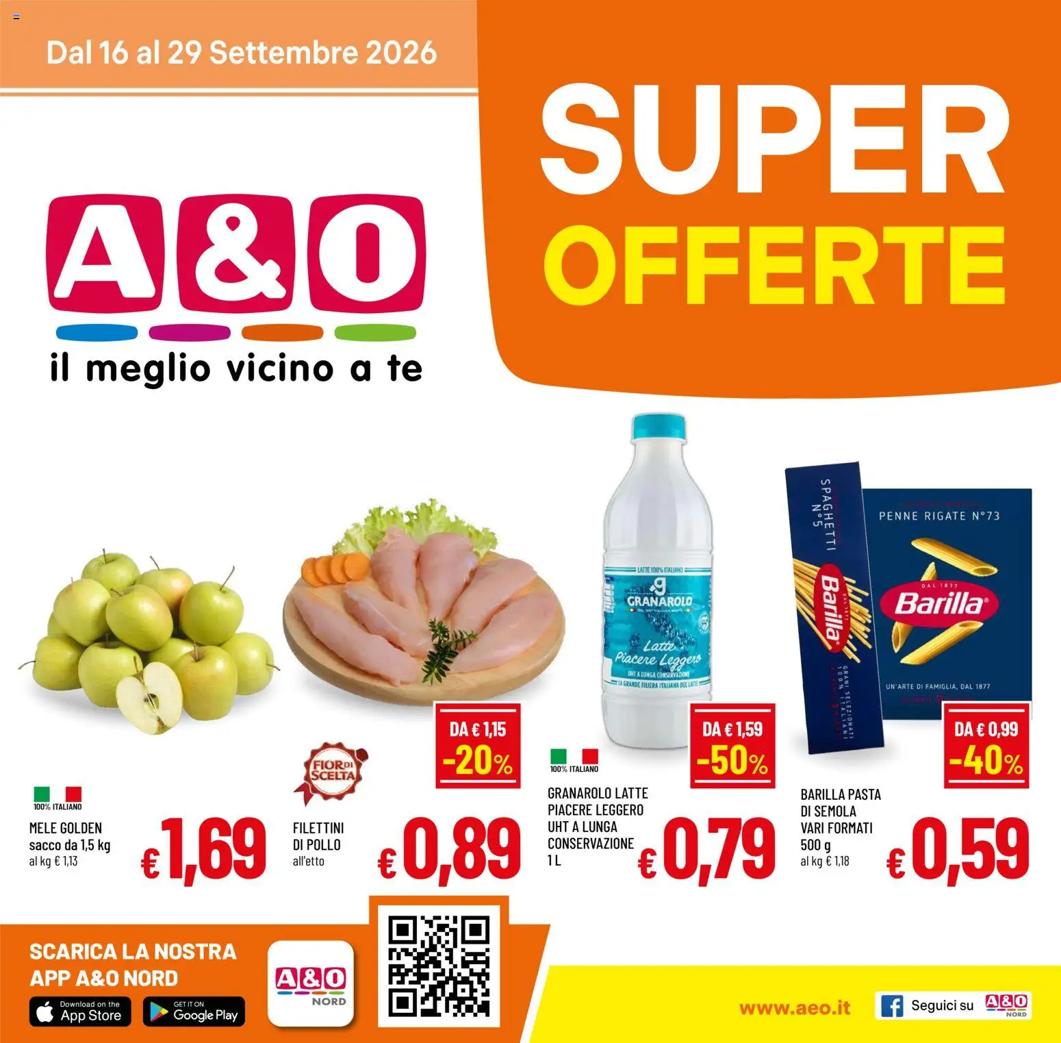 A&O volantino - pagina 1 - valido dal 16/09/2026
