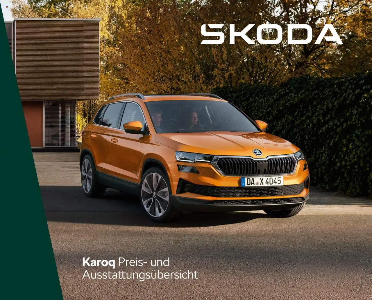 Karoq Preisliste - Seite 1 - gültig ab 10.09.2025