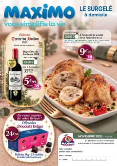 Aperçu Maximo catalogue valable à partir du 26/10/2026