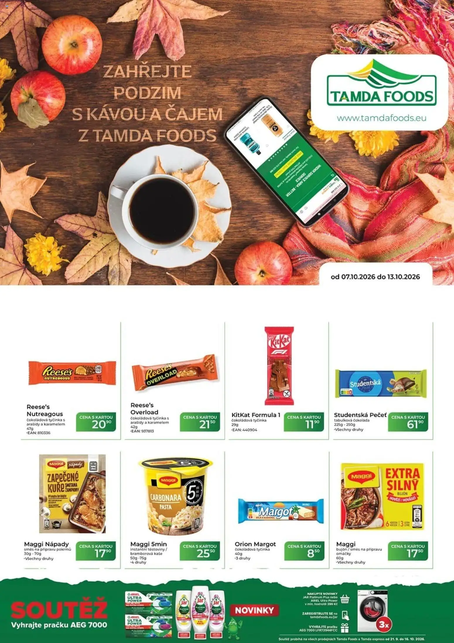 Tamda Foods leták - strana 1- platný od 07.10.2026