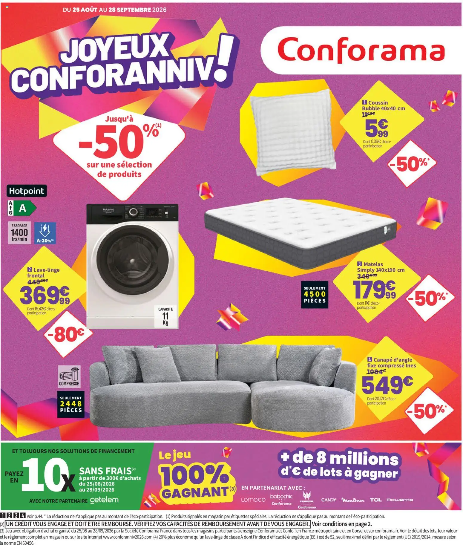 Conforama catalogue - page 1 - valable à partir du 25/08/2026