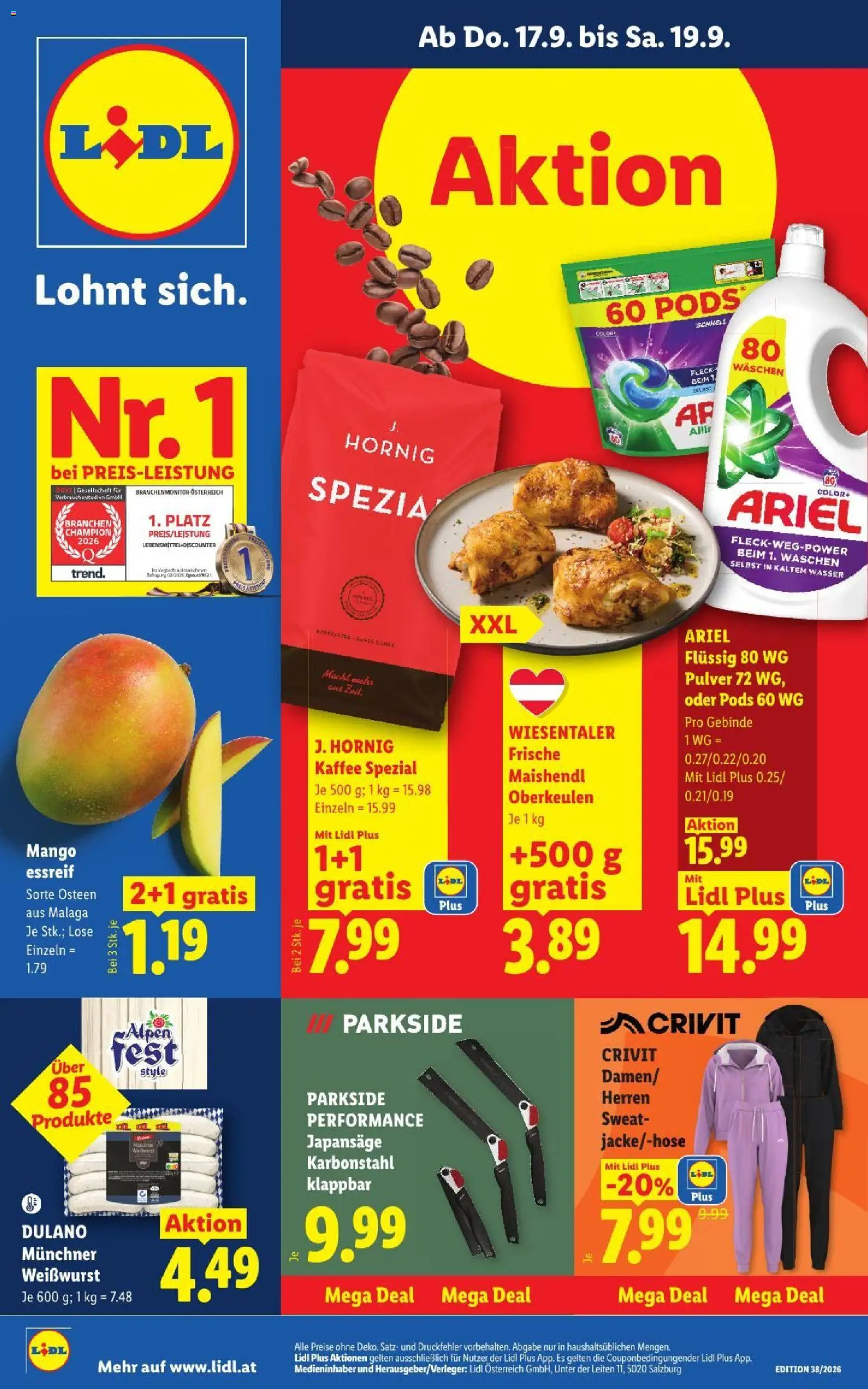 Lidl - Flugblatt - Seite 1- gültig ab 17.09.2026