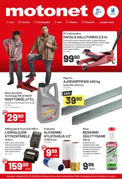 Esikatselu Motonet tarjoukset voimassa alkaen 23/09/2026