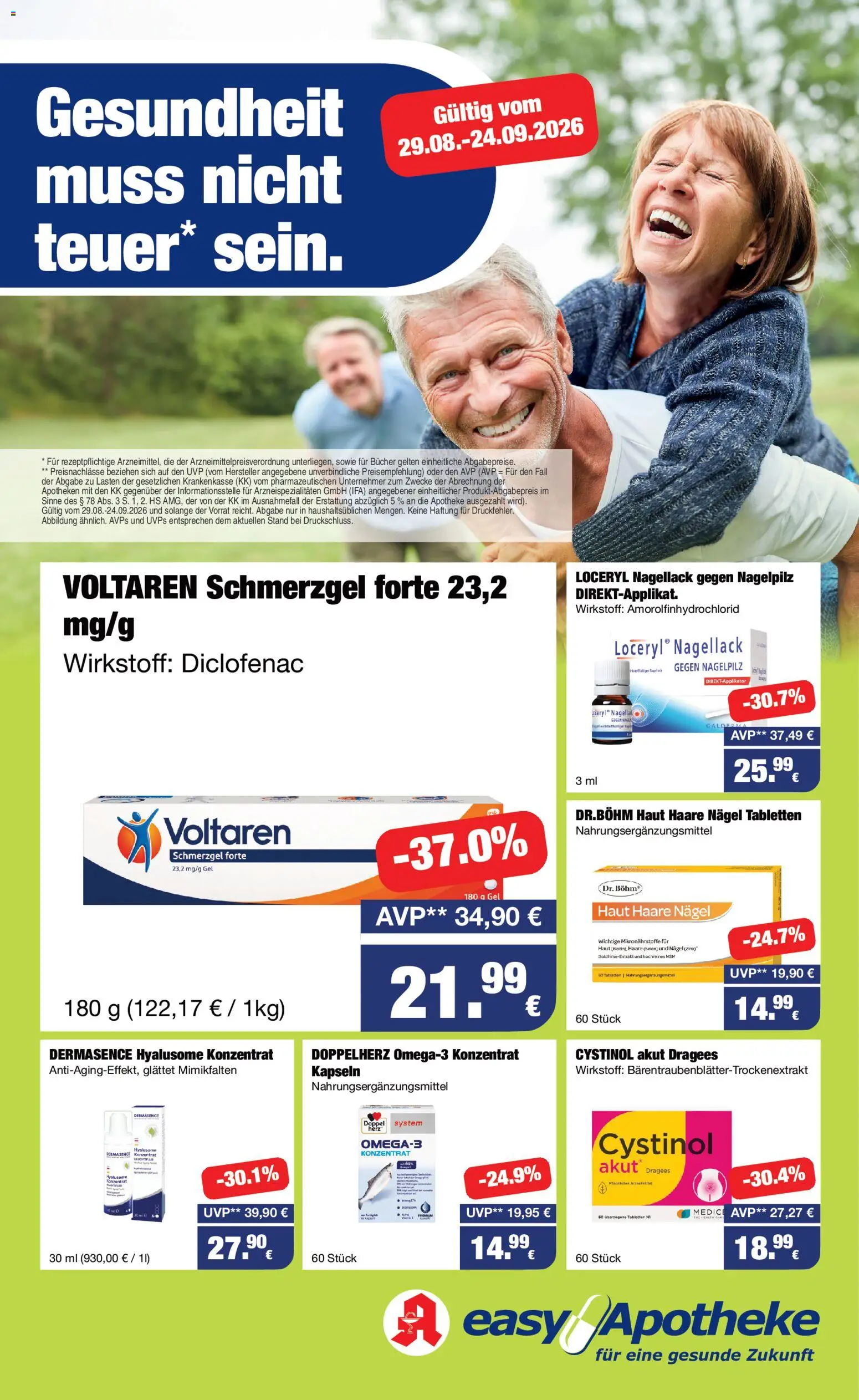 Easy Apotheke Prospekt - Seite 1 - gültig ab 29.08.2026