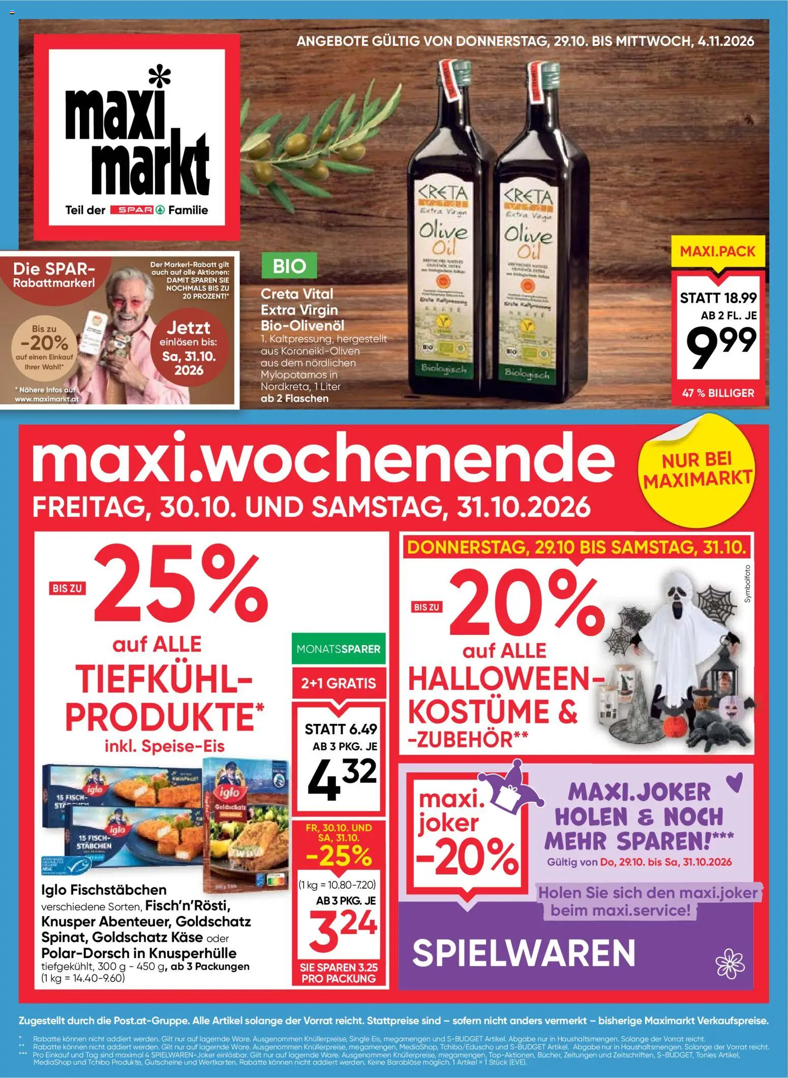 Maximarkt Flugblatt - page 1- valid from 29.10.2026