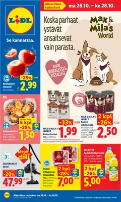 Esikatselu Lidl tarjoukset voimassa alkaen 26/10/2026
