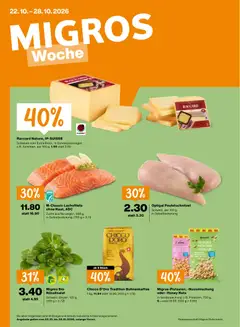 Vorschau Migros aktionen gültig ab 22.10.2026