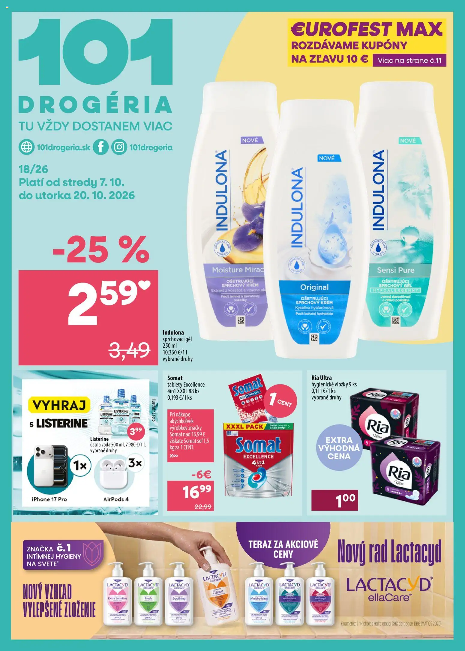 101 drogerie leták - strana 1- platný od 07.10.2026