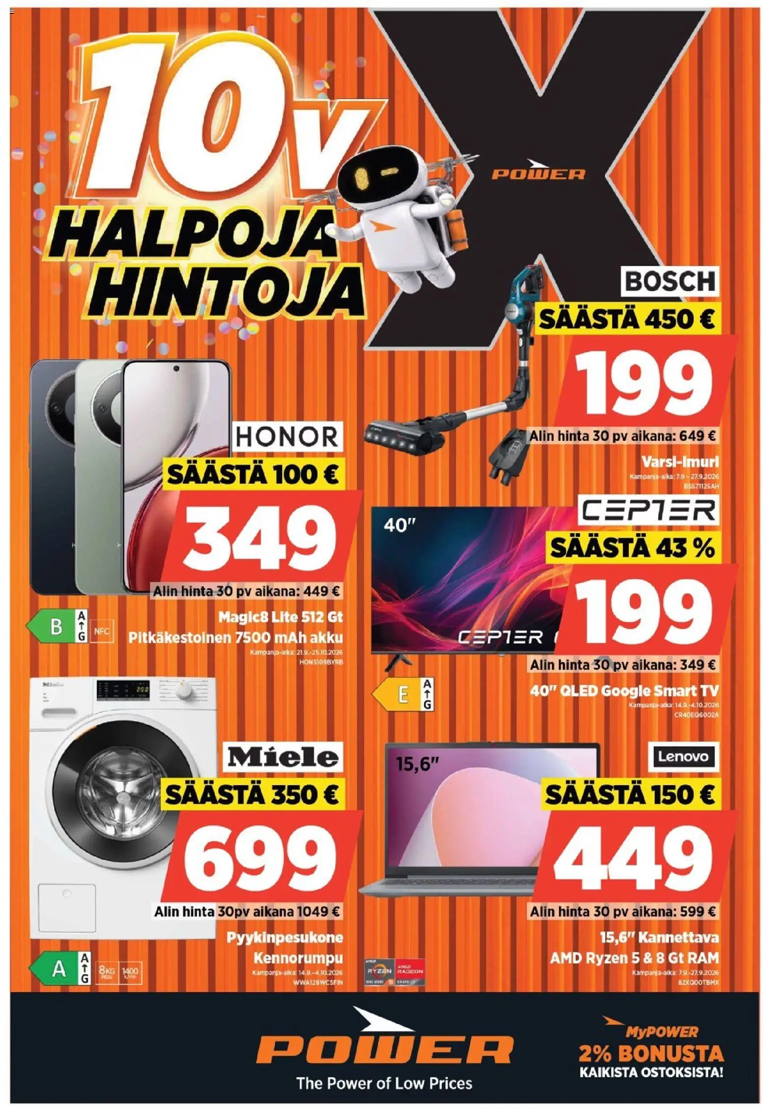 Power tarjoukset - sivu 1- voimassa alkaen 21/09/2026