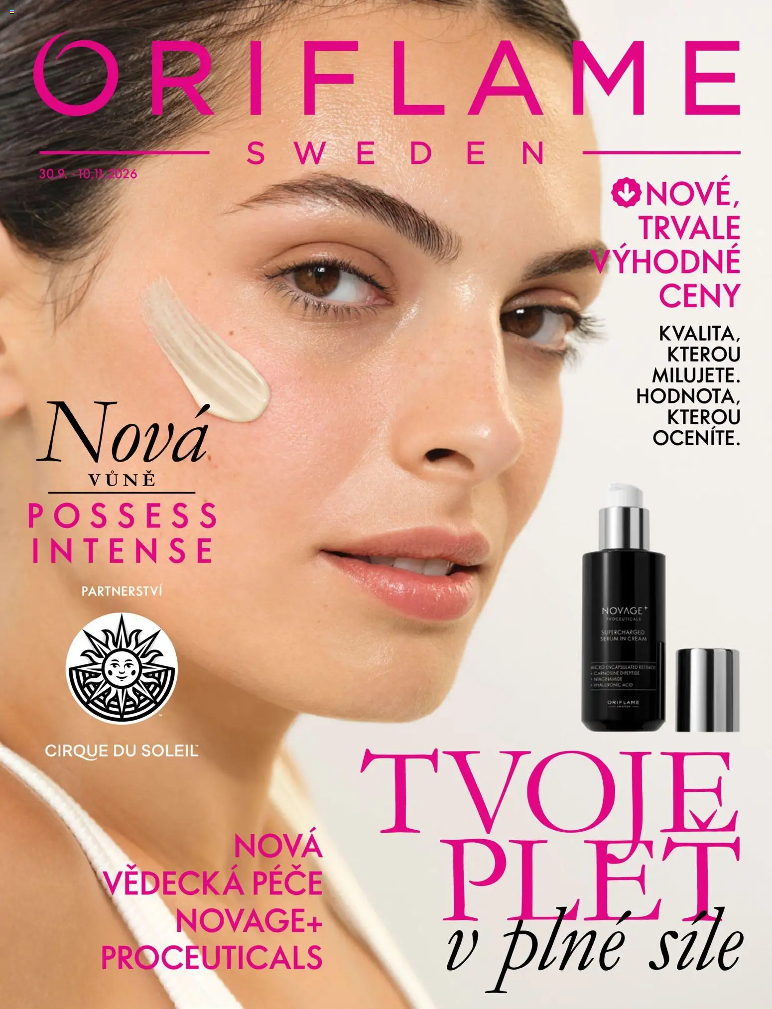 Oriflame katalog Novage+ Proceuticals - strana 1- platný od 30.09.2026