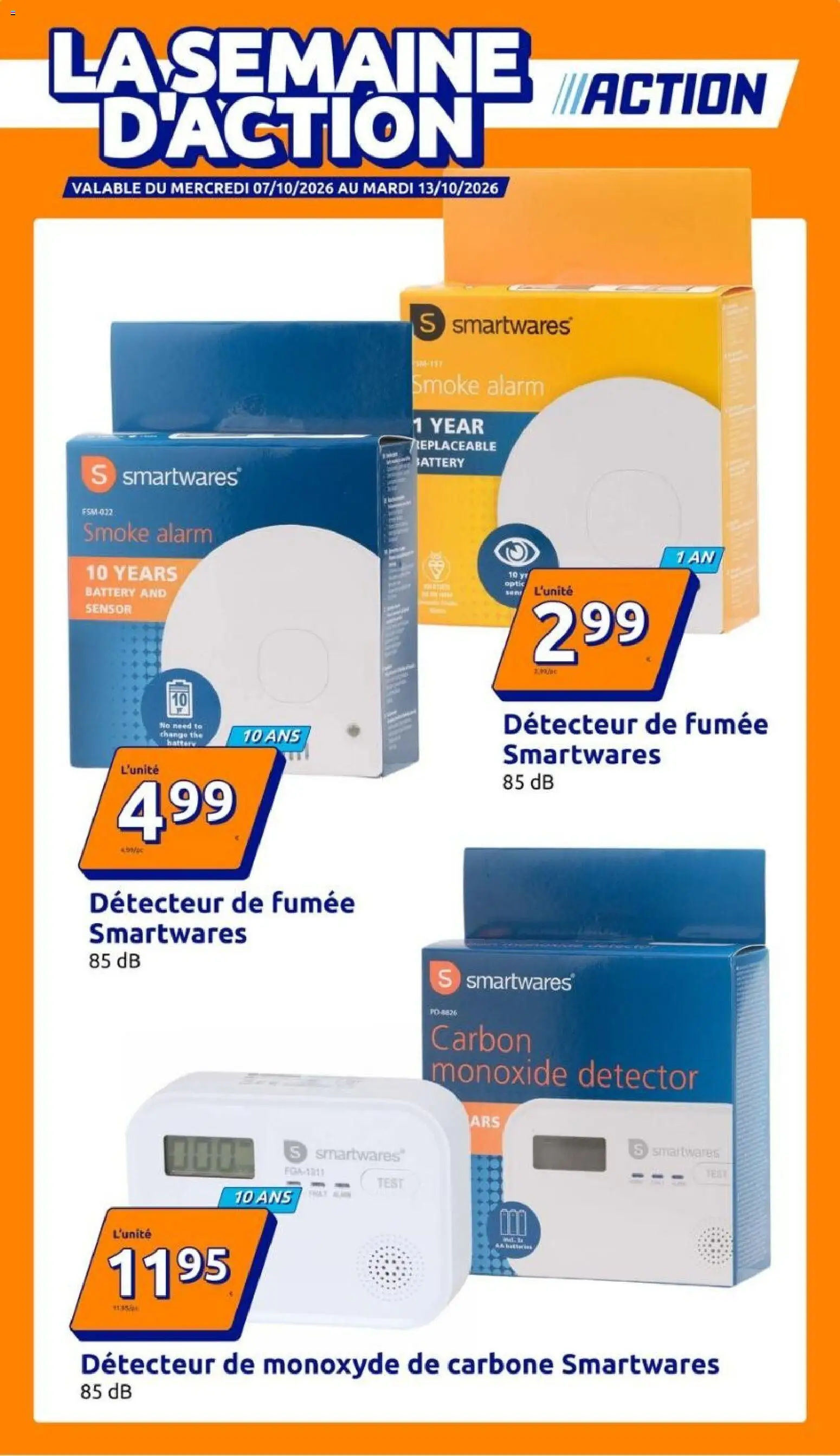Action catalogue - page 1 - valable à partir du 07/10/2026