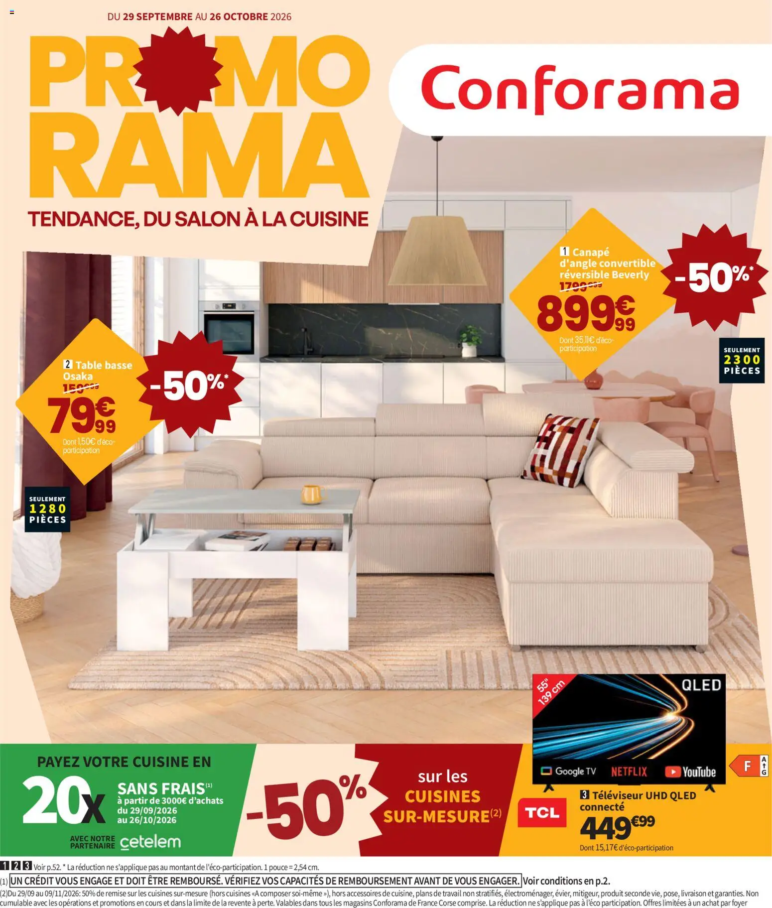 Conforama catalogue - page 1 - valable à partir du 29/09/2026