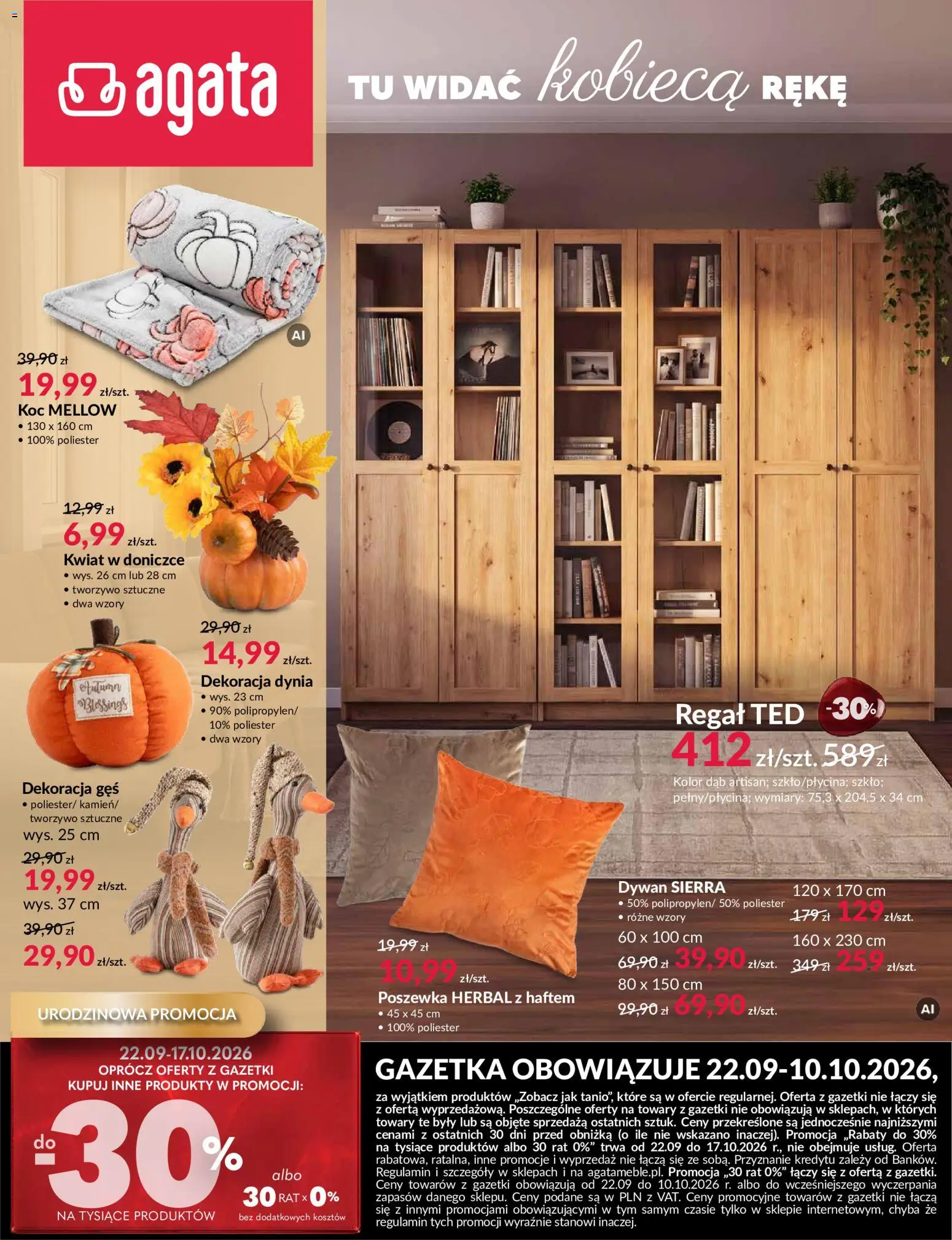 Salony Agata gazetka - strona 1- ważny od 22.09.2026