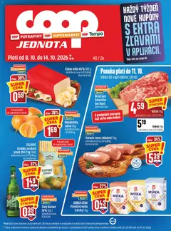 COOP Jednota leták platný od 08.10.2026