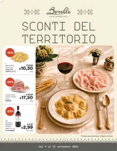 Anteprima Borello Supermercati volantino valida dal 09/09/2026