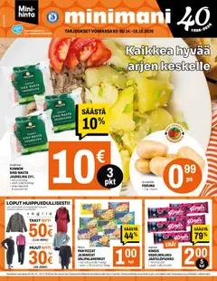 Esikatselu Minimani tarjoukset voimassa alkaen 14/10/2026