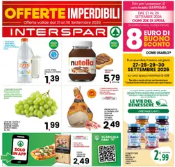 Anteprima Interspar volantino valida dal 21/09/2026