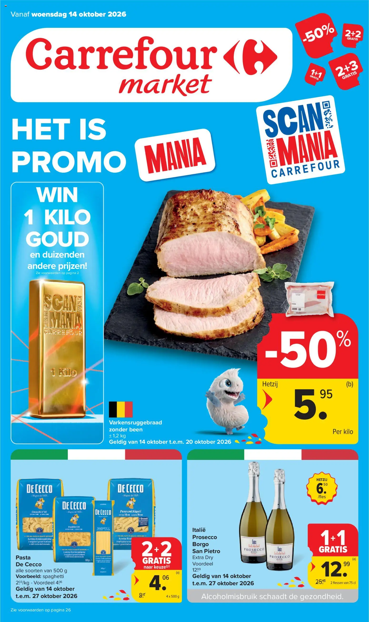 Carrefour folder - pagina 1- geldig vanaf 14/10/2026