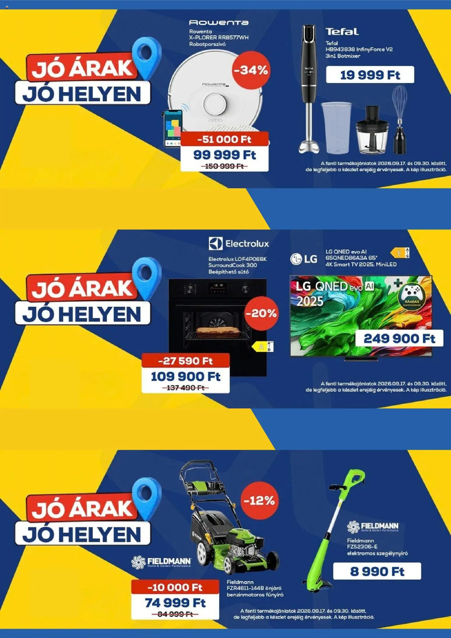Euronics akciós újság - 1oldal - érvényes 2026.09.17.-tól