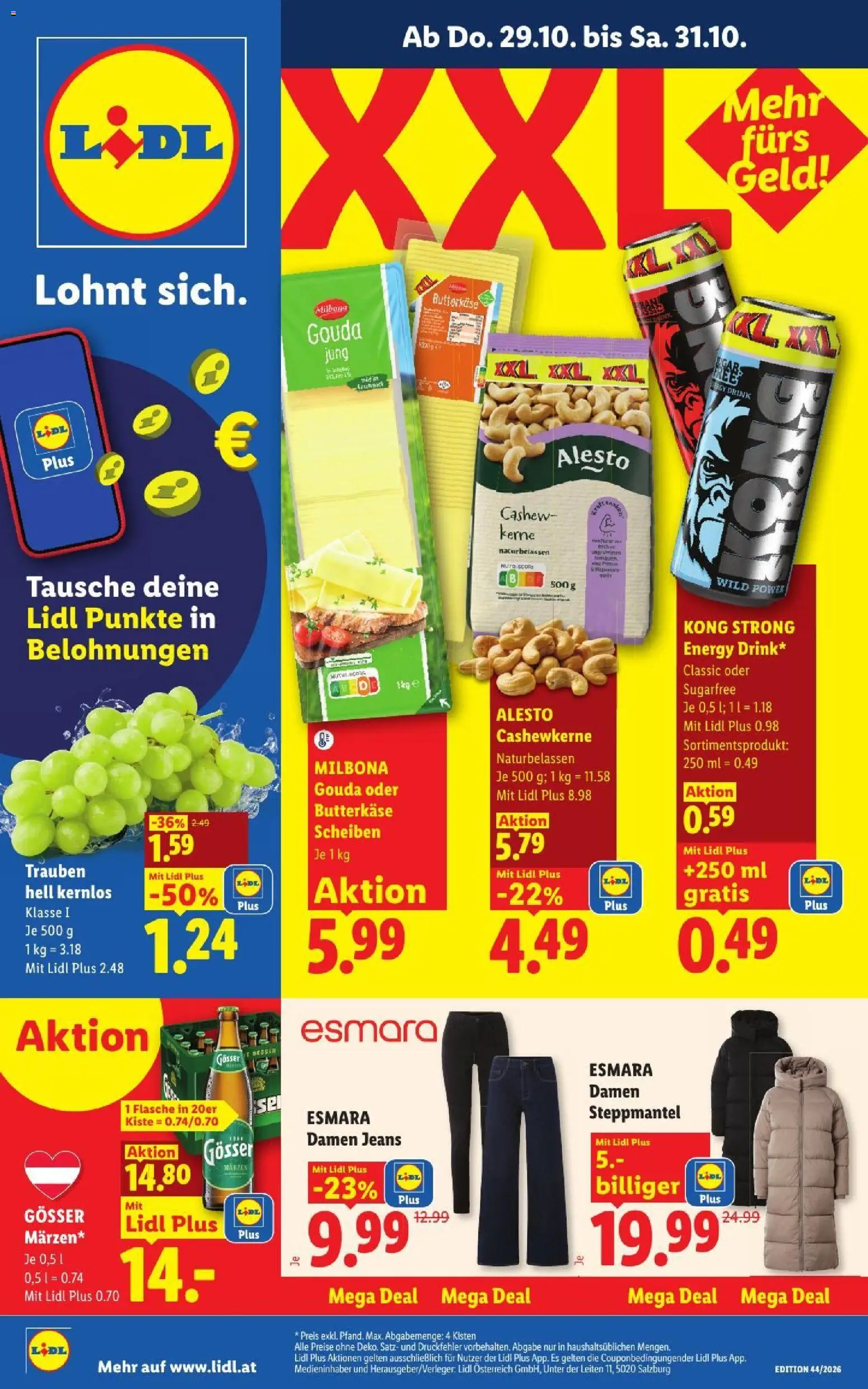 Lidl Flugblatt - Seite 1- gültig ab 29.10.2026