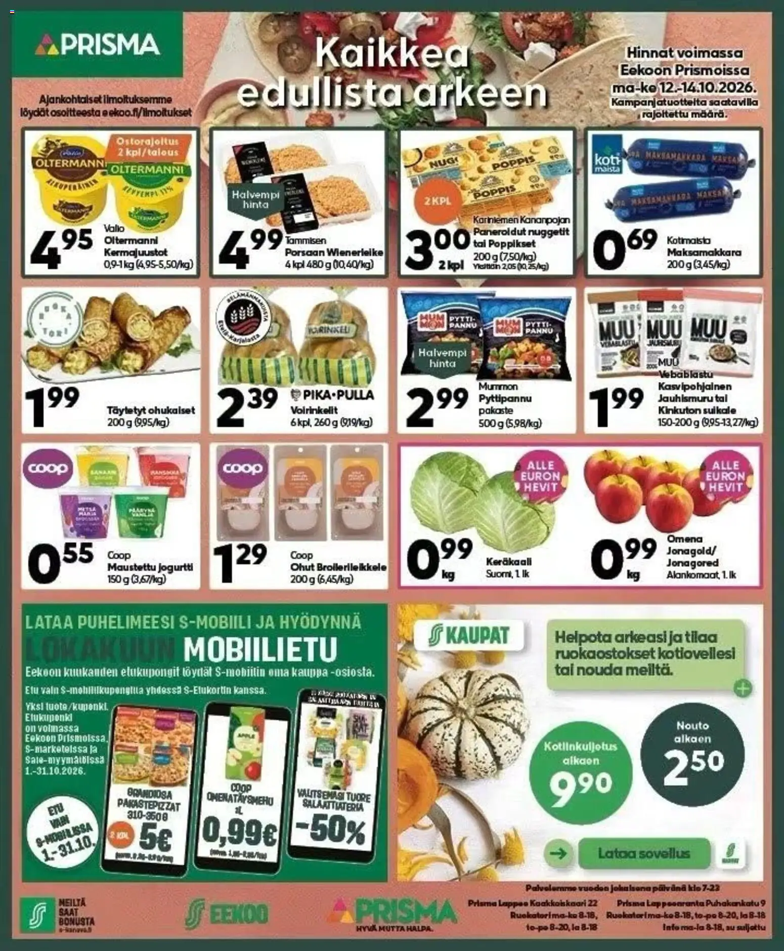 Prisma tarjoukset - sivu 1- voimassa alkaen 12/10/2026