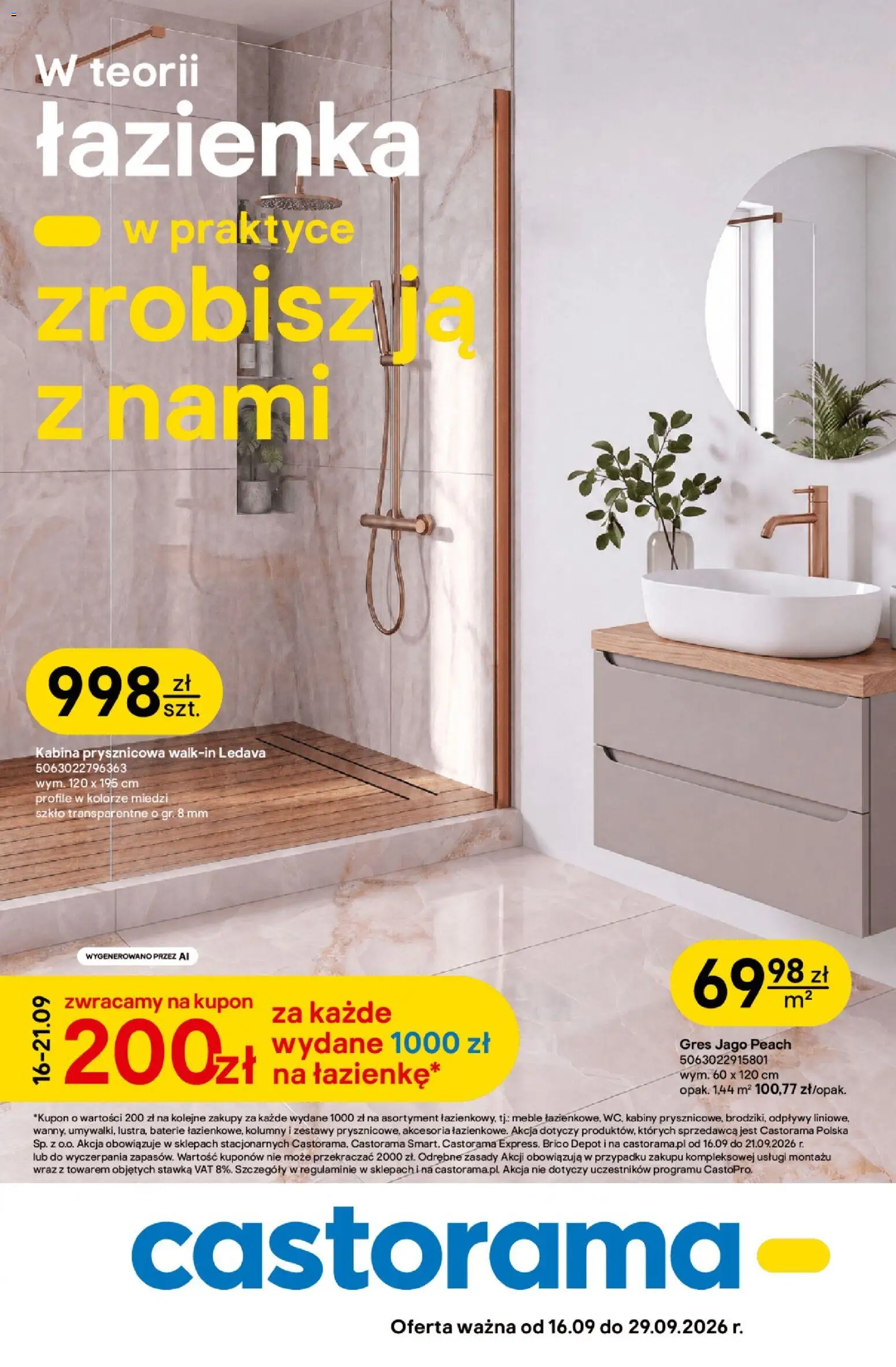 Castorama gazetka - strona 1- ważny od 16.09.2026