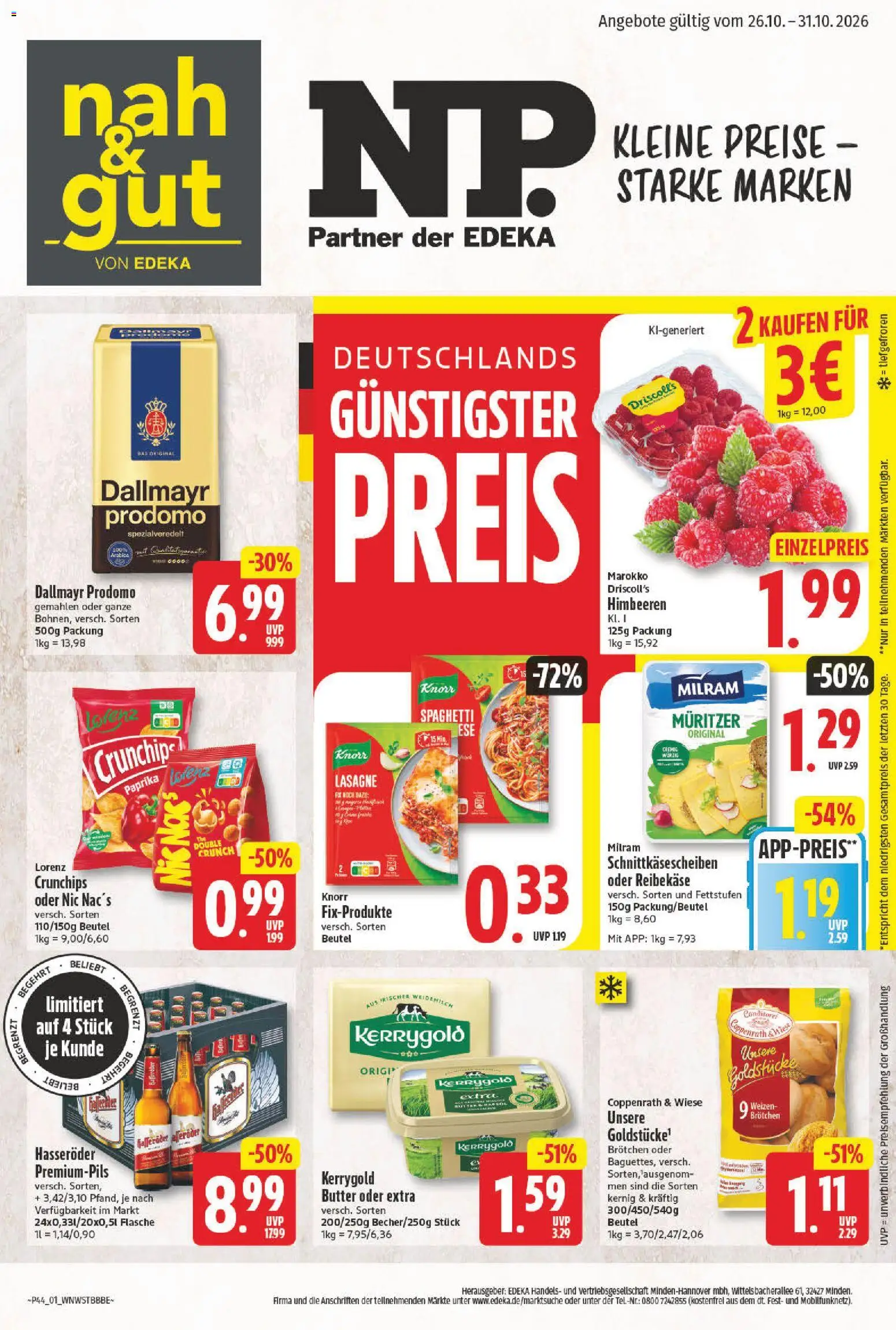 NP Discount Prospekt - Seite 1 - gültig ab 26.10.2026