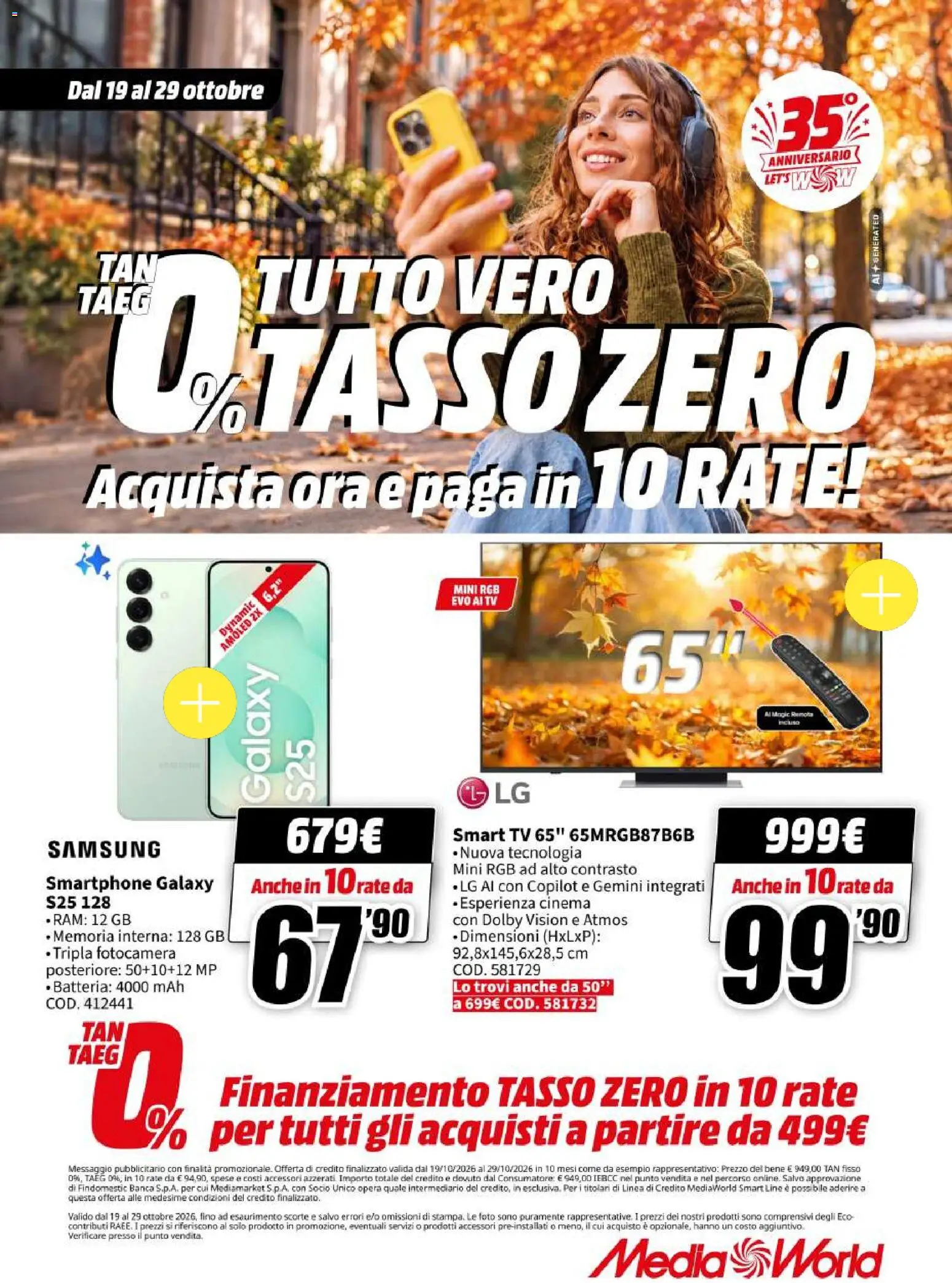 Media World volantino - pagina 1 - valido dal 19/10/2026