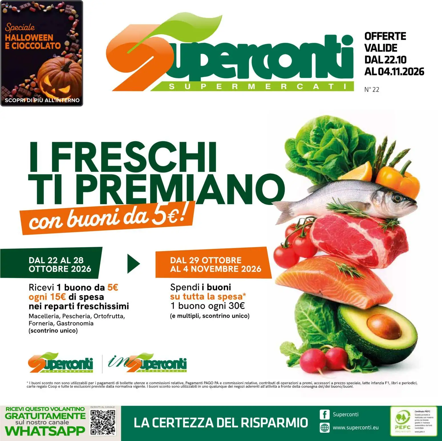 Superconti volantino - pagina 1 - valido dal 22/10/2026