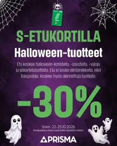 Esikatselu Prisma tarjoukset voimassa alkaen 22/10/2026