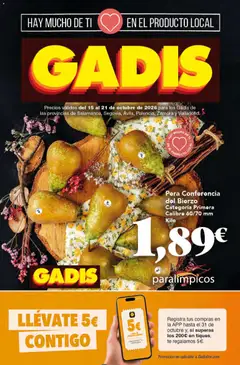 Vista previa del folleto Gadis - folleto válido desde 15/10/2026