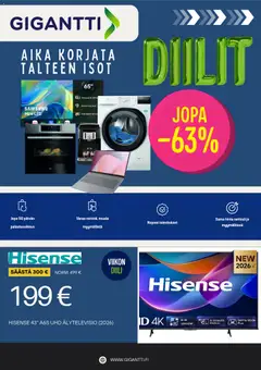 Esikatselu Gigantti tarjoukset voimassa alkaen 19/10/2026
