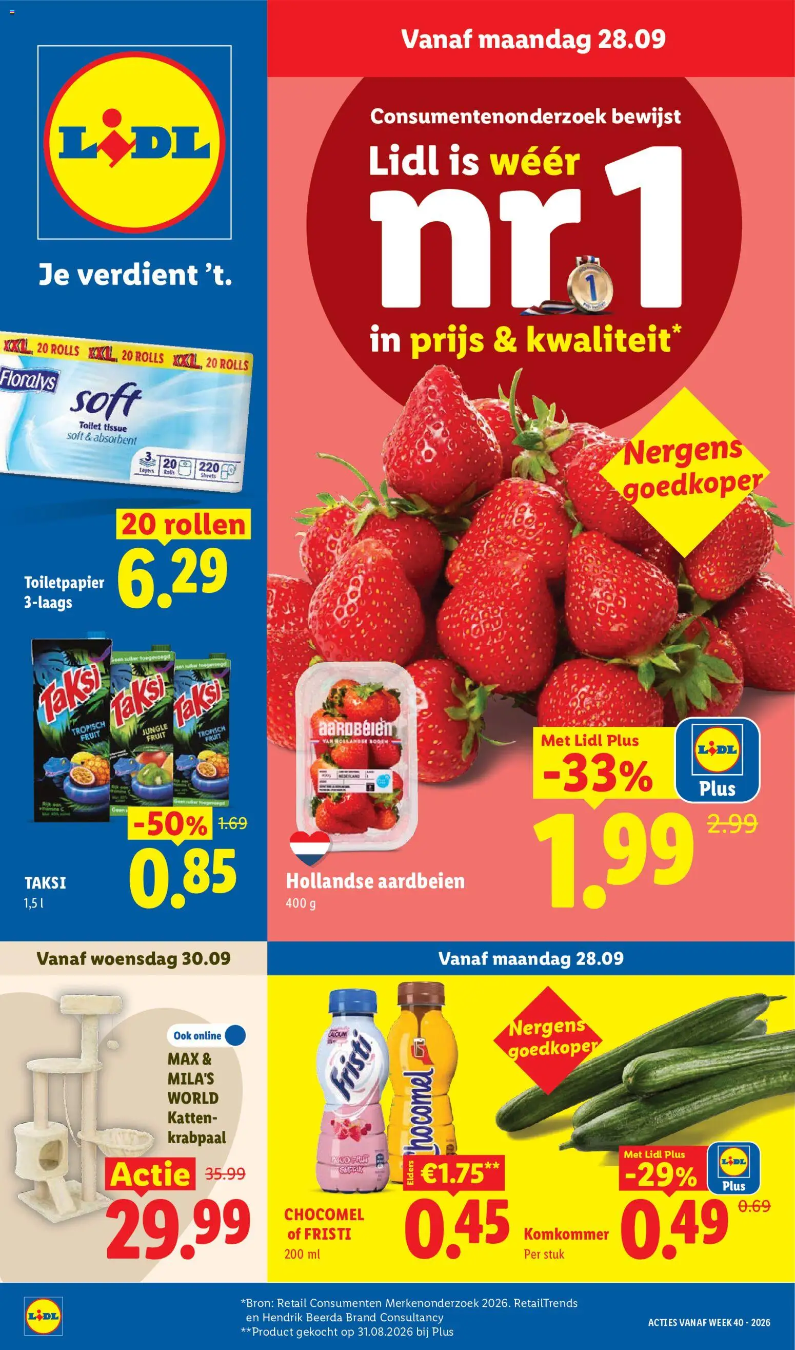 Lidl folder week 40 - pagina 1- geldig vanaf 28-09-2026