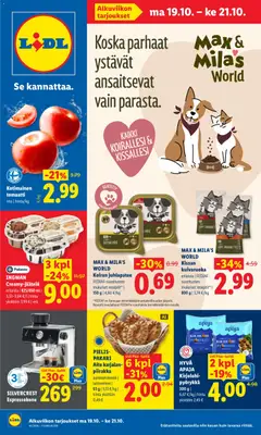 Esikatselu Lidl tarjoukset voimassa alkaen 19/10/2026