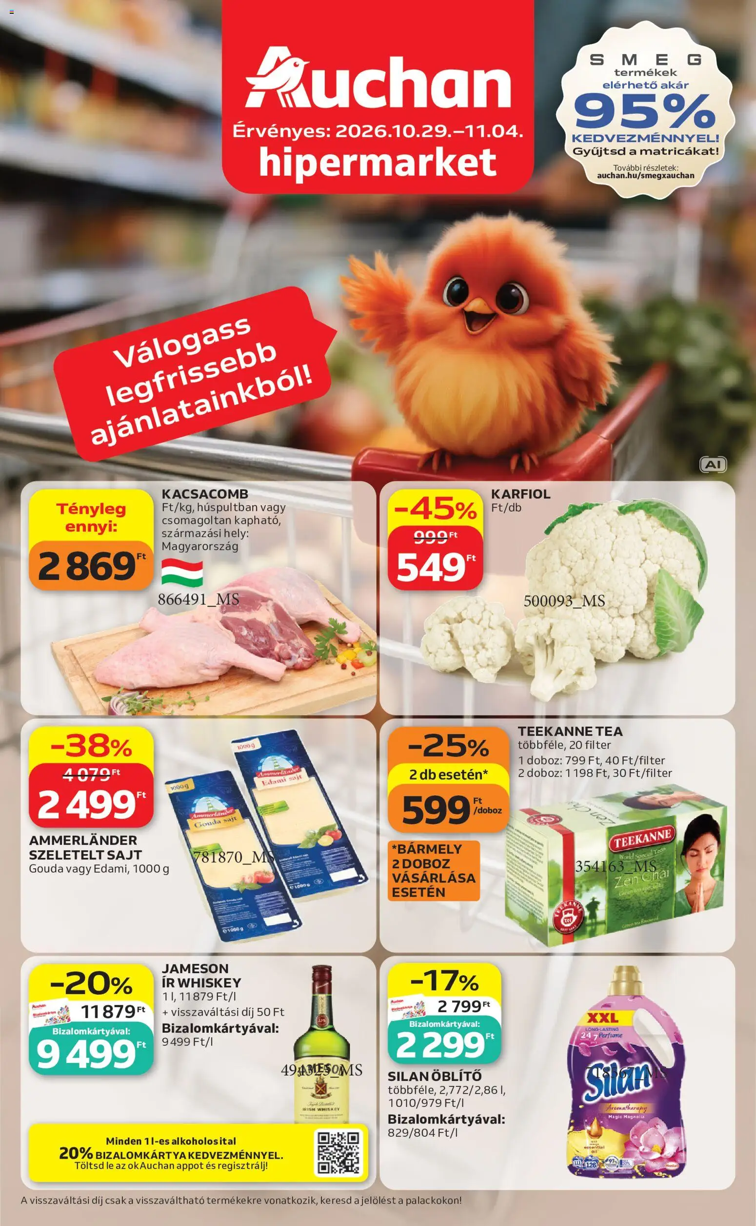 Auchan akciós újság - 1oldal - érvényes 2026.10.29.-tól